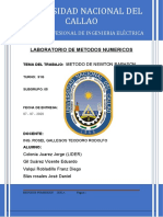 Newton Raphson Informe de Laboratorio