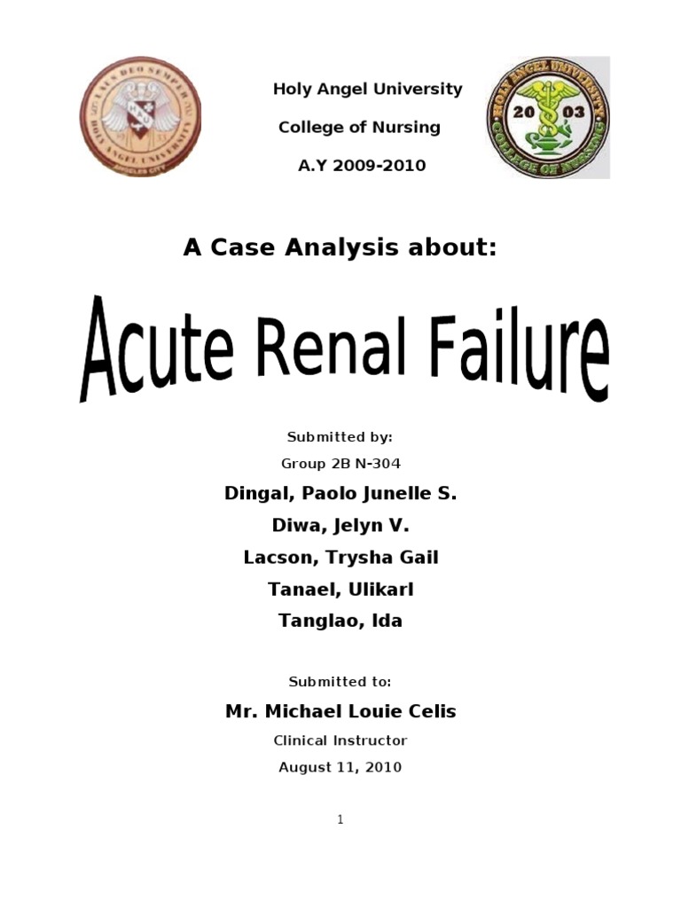 Acute Renal Failure 2003 | PDF | Renal Function | Creatinine