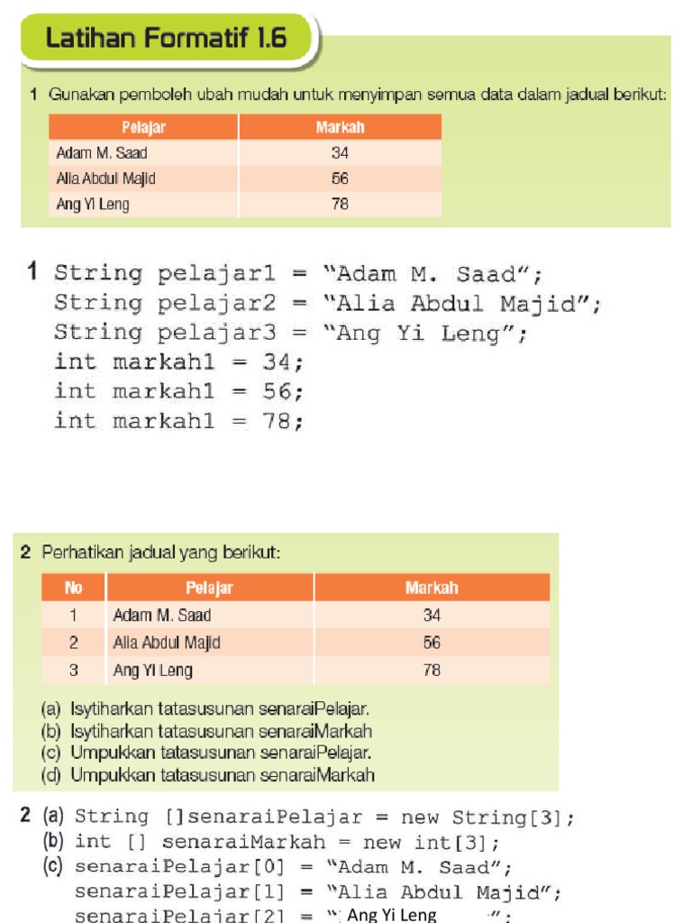 Jawapan Latihan Formatif 1 6 Pdf