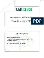 Three-Dimensional FDTD: Lecture Outline