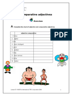 Comparative Adjectives: Exercises