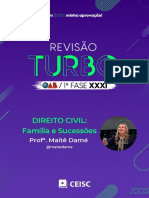 RT31 - Direito Civil - Família e Sucessões - Profª. Maitê Damé