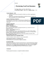 CTE READS: Previewing Text/Text Structure: Strand 1: The Reading Process Concept 6: Comprehension Strategies