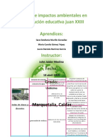 Aspectos e Impactos Ambientales en La Institución Educativa Juan XXIII