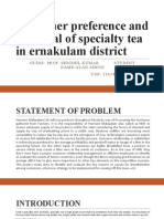 Customer Preference and Potential of Specialty Tea in Ernakulam District