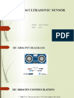 Hc-Sr04 Ultrasonic Sensor: Name: Alex Carey Dept: Ece