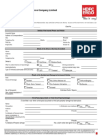 HDFC ERGO General Insurance Company Limited: Motor Insurance Claim Form