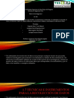 1.7 técnicas e instrumentos para la recolección de datos la observación, la entrevista, el cuestionario, la encuesta, el censo y la bitácora ó diario de campo (definición, características ventajas y desventajas 