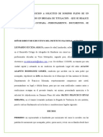 Oposicion A Solicitud de Dominio Pleno