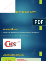 Costs and Types of Cost