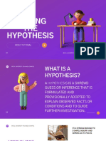 Stating THE Hypothesis: Video Tutorial