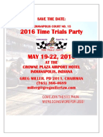 2016 Time Trials Party: Save The Date