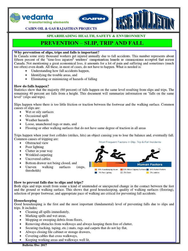 053 Prevention Slip Trip And Fall Pdf Housekeeping Flooring