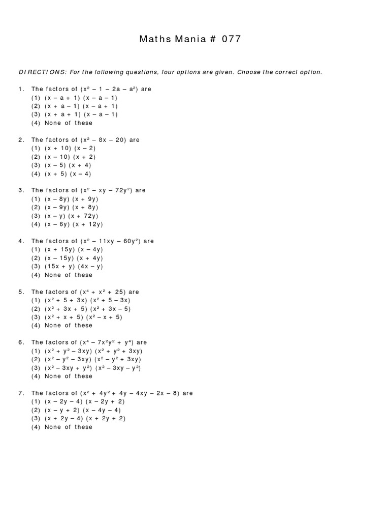 Maths Mania77 Leisure Sports