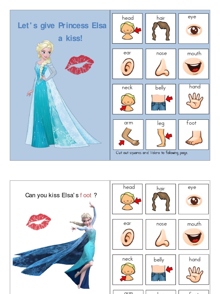Interactive Elsa Body Parts Activity | PDF | Language Arts & Discipline