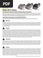 Delta-Q IC Series: User Manual: Important Safety and Operating Instructions