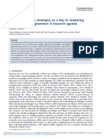 Grammar Learning Strategies As A Key To Mastering Second Language Grammar: A Research Agenda