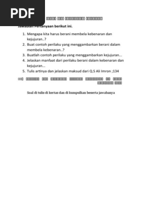 Jawablah Pertanyaan Berikut Ini Pdf