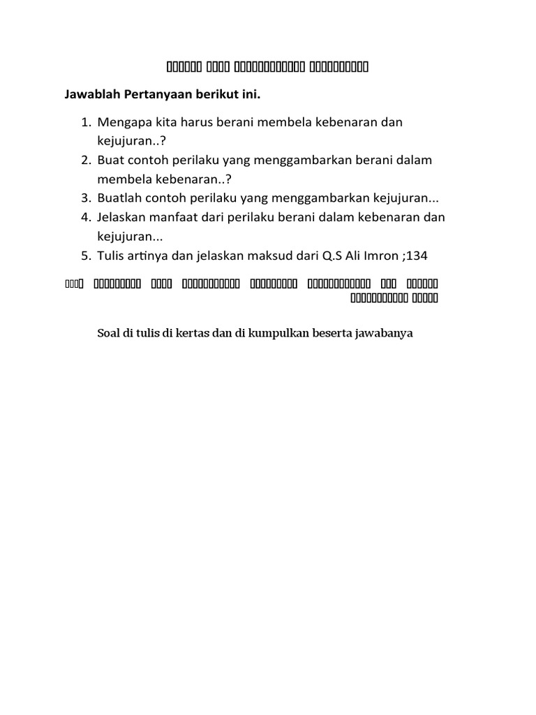 Jawablah Pertanyaan Berikut Ini Pdf