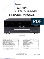 AVR125 Service Manual: Harman/kardon