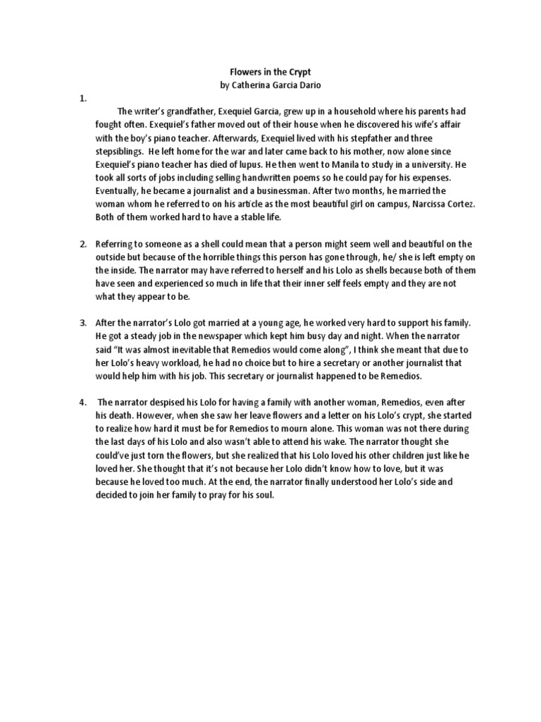 Flowers in The Crypt PDF