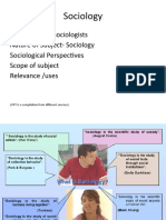 Sociology: Definitions, Perspectives, Nature, and Scope