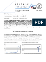 T E S - A 2020: HE Mployment Ituation Ugust