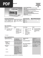 Energy Management Energy Meter Type EM2-DIN: Product Description Ordering Key Em2-Dinav53D XX