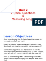 Physical Quantities & Measuring Length: Unit 2