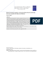 Policy Document Analysis: A Practical Educational Leadership Tool and A Qualitative Research Method