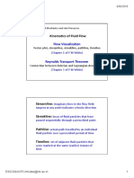 Kinematics of Fluid Flow