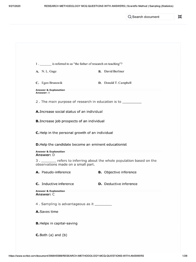 Research Methology | PDF | Teaching Methods & Materials | Computers