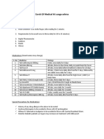 Covid-19 Medical Kit Usage Advice: S. No Medicine Timings