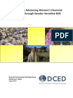 DCED BER Gender Case Study Financial Inclusion