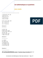 Exercices Operations Sur Les Nombres Relatifs Maths Quatrieme 525 PDF