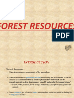 FOREST RESOURCES CONSERVATION