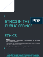 Ethics in Public Service
