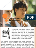 Adolescent Development: MHD Sholeh Kurniawan NST 4193332002