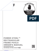 Power Steel™ Rectangular Frame Pools Owner'S Manual: Visit Bestway Youtube Channel