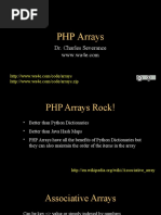 PHP Arrays: Dr. Charles Severance