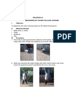 Lopez, Ruth D. Bsce 2B Surveying Fieldwok #1 Distance Measuring by Pacing On Level Ground I. Objective