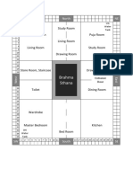Floor plan layout and room names