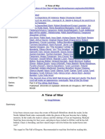 A Time of War PDF