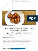 Menú para Hoy - 'Minipizzas' de Calabacín para Niños y Mayores - Recetas El Comidista EL PAÍS PDF
