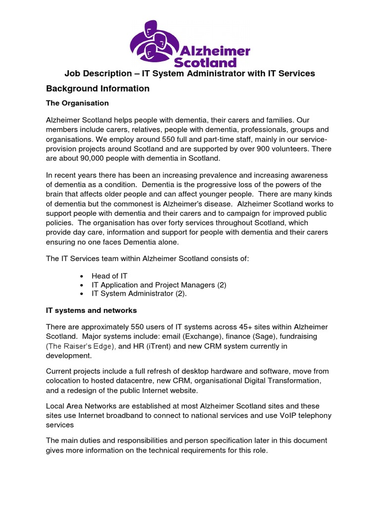 IT System Administrator Role Overview | PDF | Microsoft Certified ...