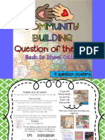 Community Building Questionofthe Day Backto School Edition FREEBIE