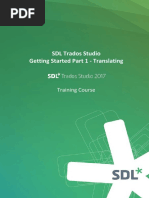 SDL Trados Studio 2017 - Getting Started Part 1