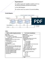 Counter Circuit Using Both Structural Modeling and Behavioral Modeling