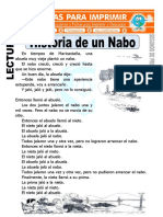 Ficha de Historia de Un Nabo para Segundo de Primaria