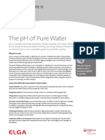 The PH of Pure Water: Technology Note 13